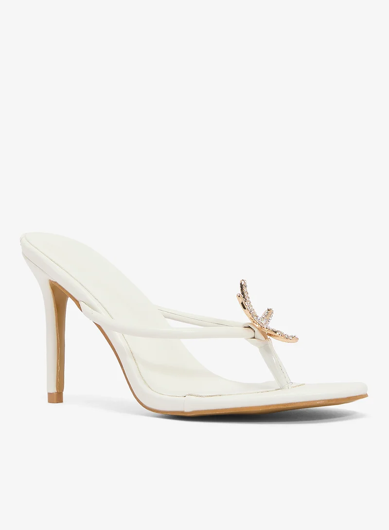 ELLA Starfish Detail Summer Mid Heel Sandals