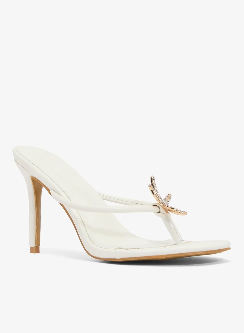 ELLA Starfish Detail Summer Mid Heel Sandals