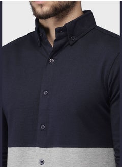 Campus Sutra Color Block Shirt  - Image 4