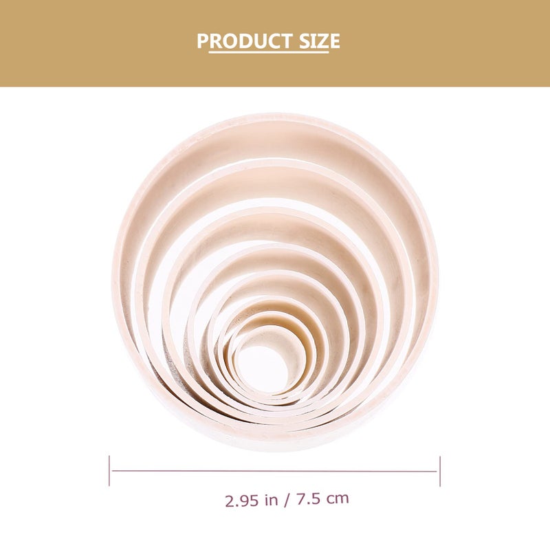 EXCEART أداة صنع الزهور EXCEART 16 قطعة أنابيب بلاستيكية مختلطة 8 أحجام أداة صنع الزهور من النايلون ملحقات الزهور الحريرية بيضاء - Image 2