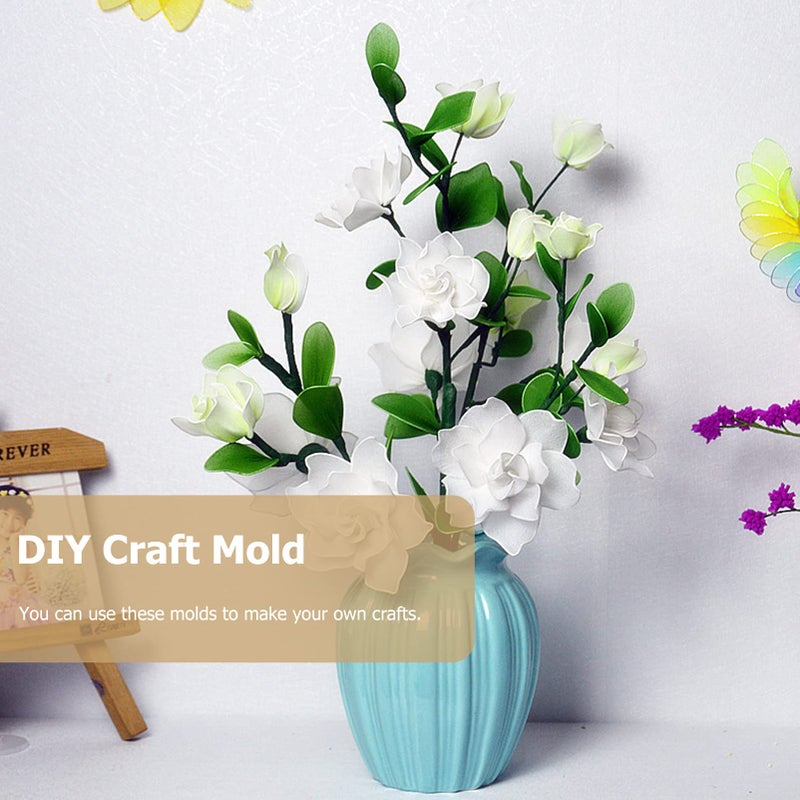 EXCEART أداة صنع الزهور EXCEART 16 قطعة أنابيب بلاستيكية مختلطة 8 أحجام أداة صنع الزهور من النايلون ملحقات الزهور الحريرية بيضاء - Image 5