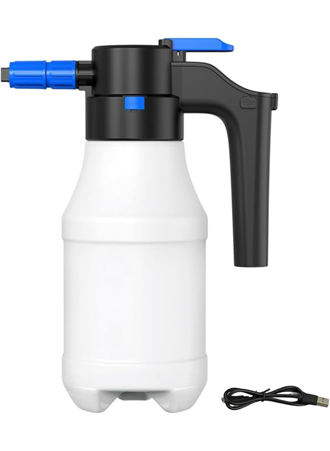 X Spring Electric Pressurized Foam Sprayer, Adjustable Foam Output, Cordless Car Wash Sprayer, 1.8L Usb Rechargeable Foam Cannon, Ideal For Car Detailing And Garden Watering - Image 1