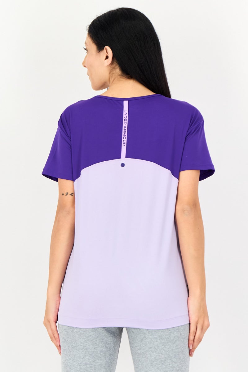 UNDER ARMOUR Women Loose Fit Short Sleeve Training T-Shirt, Multicolor - Image 3