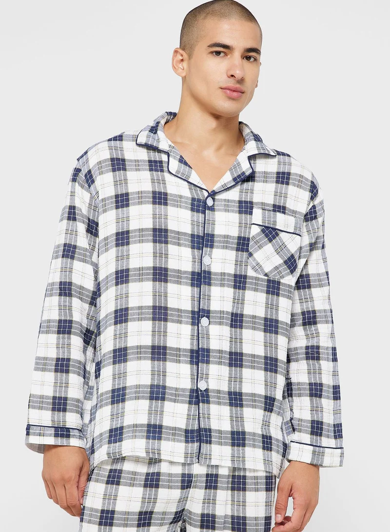 Robert Wood Check Pyjama Set