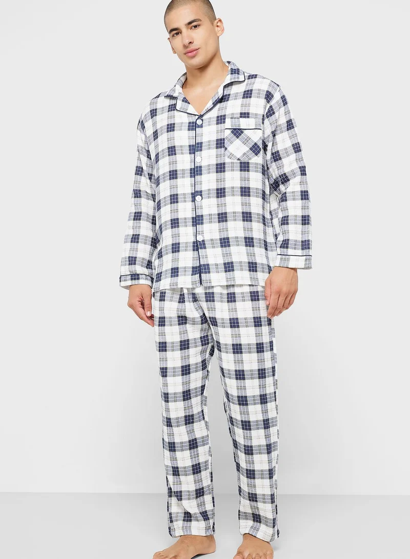 Robert Wood Check Pyjama Set
