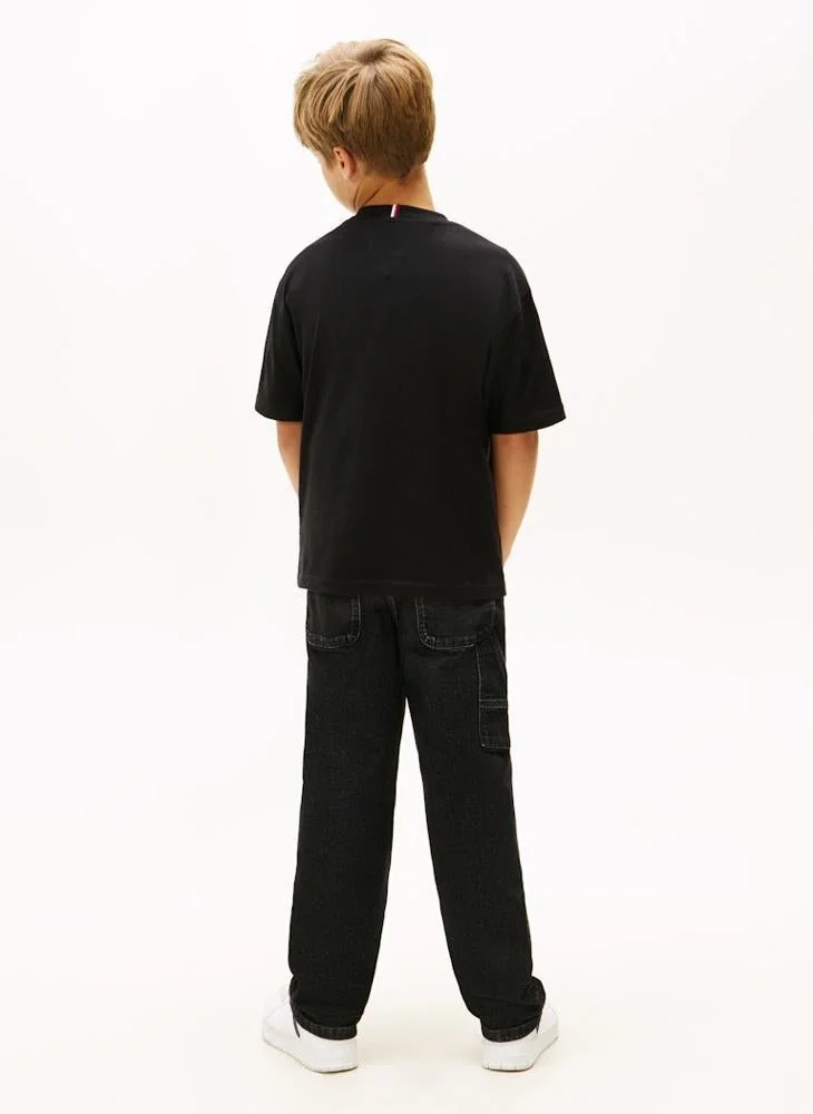 TOMMY HILFIGER Kids Essential Crew Neck T-Shirt