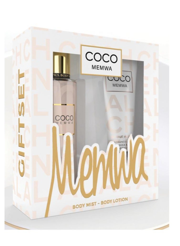 Gulf Orchid - Gift Set - Memwa COCO (236 ML body lotion & 250 ML Body Mist) Citrus, Fresh, Fruity - Image 4
