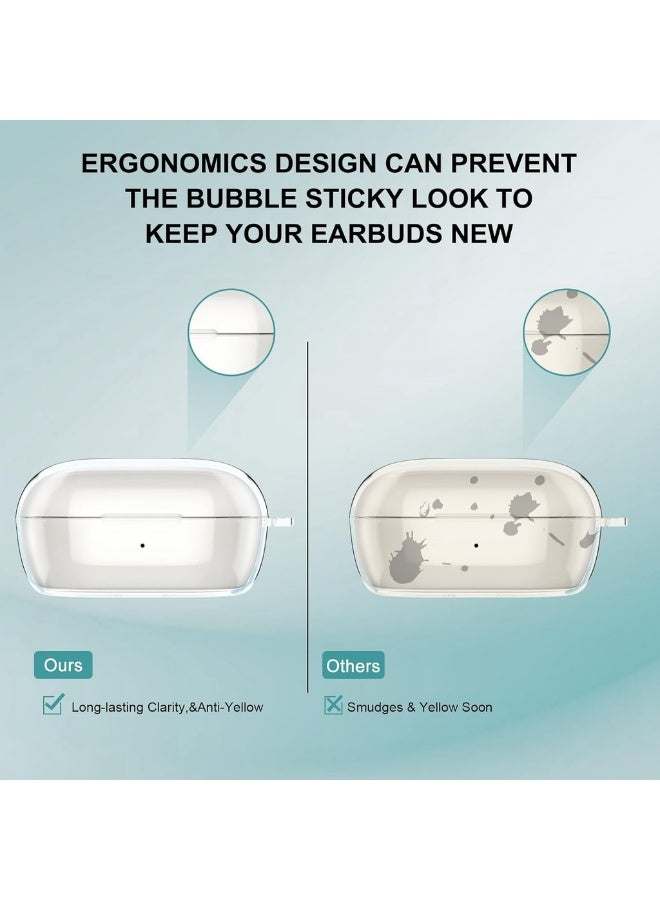 Transparent Case for Bose QuietComfort Earbuds 2024, Soft Cover with Carabiner Cleaning Kit  - Image 5