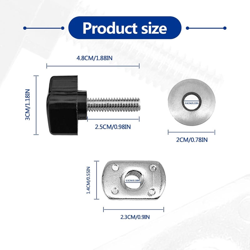 Vrasly 8 Pack Universal Hard Top Bolts for Jeep Wrangler - Image 2