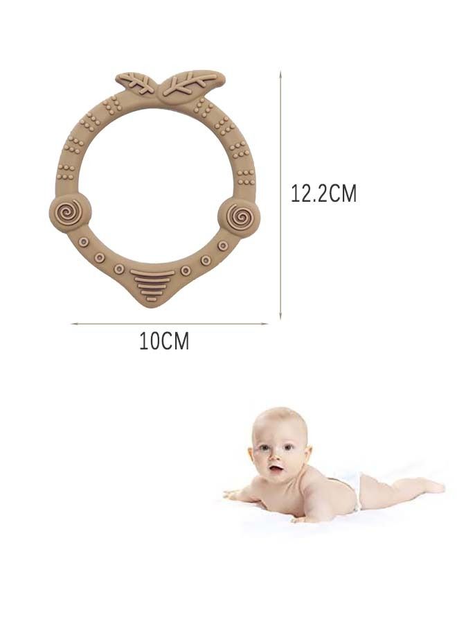 Food Grade BPA Free Silicone Baby Teething Ring  - Image 3