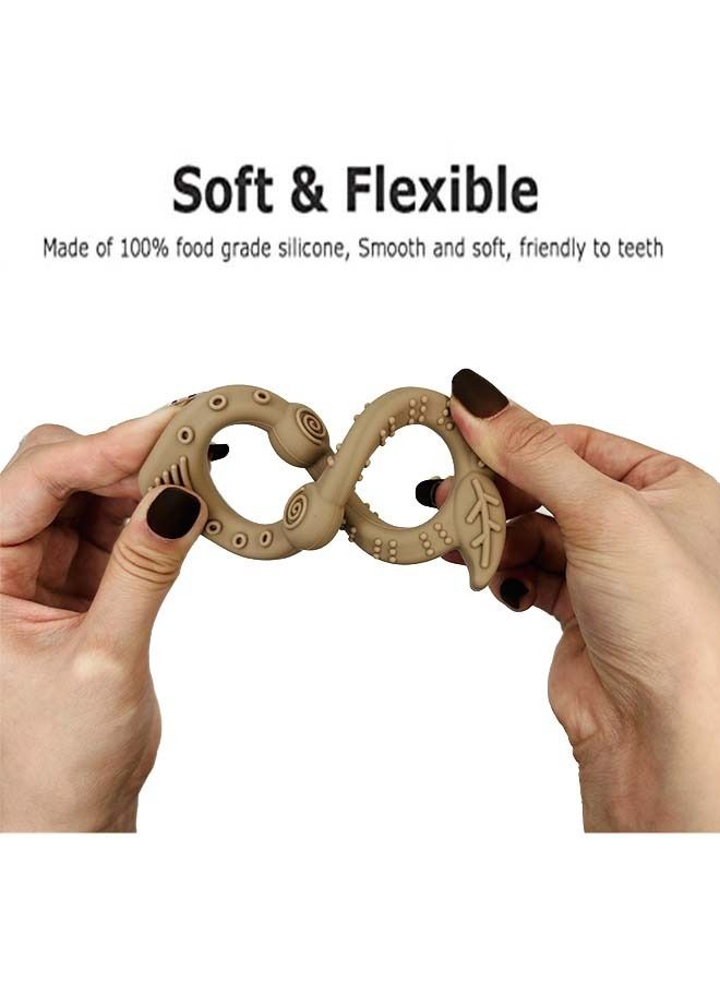 Food Grade BPA Free Silicone Baby Teething Ring  - Image 2