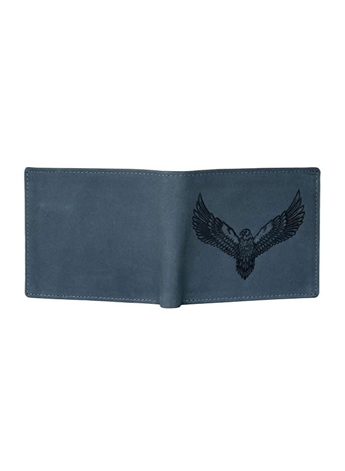 Zeus Vintage Blue Leather Wallet for Men - Image 2
