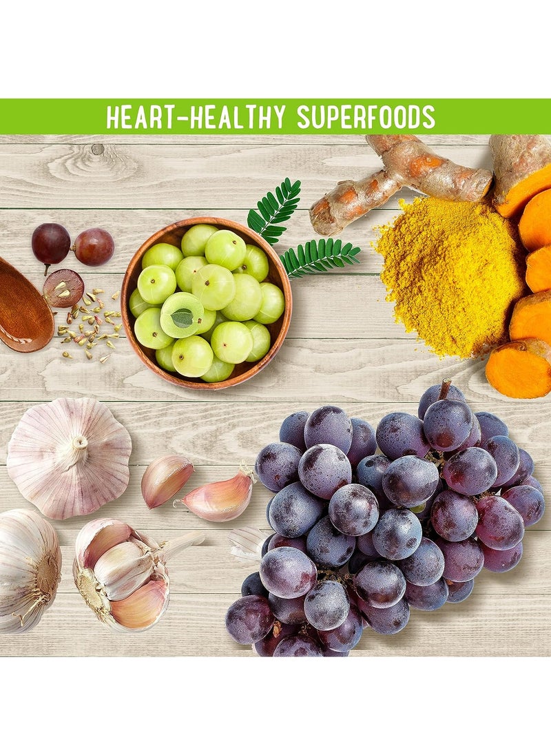 NATURELO - CoQ10 Whole Food Heart Health Blend - Enhanced Absorption To Support Heart Health And Energy Production Dietary Supplement 120 Vegetarian Capsules - Image 1