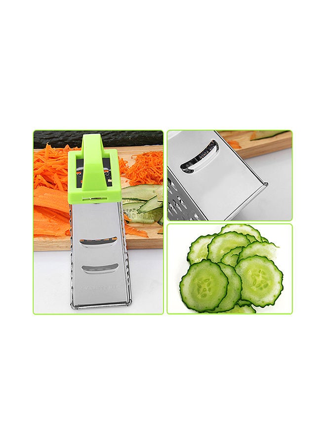 NIBEMINENT Manual Cheese Vegetable Grater Box Silver 20.00x8.50x8.50centimeter - Image 2
