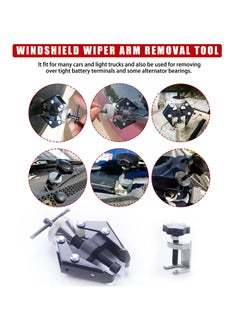 SYOSI Wiper Arm Puller and Battery Terminal Removal Tools, Windshield Wiper Arm Removal Tool, Heavy-Duty Arm Bearing Remover Puller Repair Tool  - Image 2