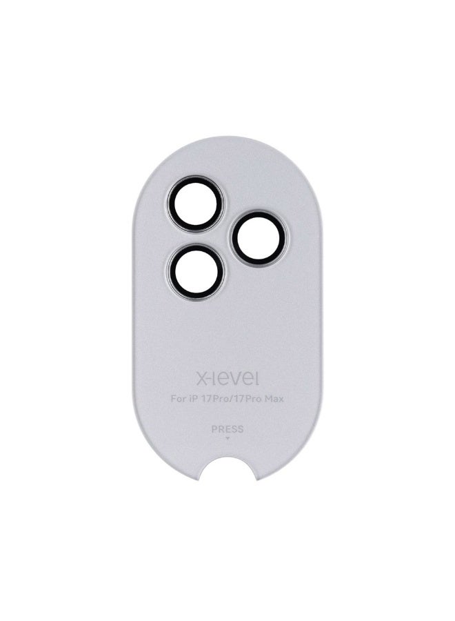 X-LEVEL AR-Spotlight Series For  iPhone 17 Pro Max / 17 Pro Tempered Glass Lens Protector Camera Lens Film - Silver - Image 5