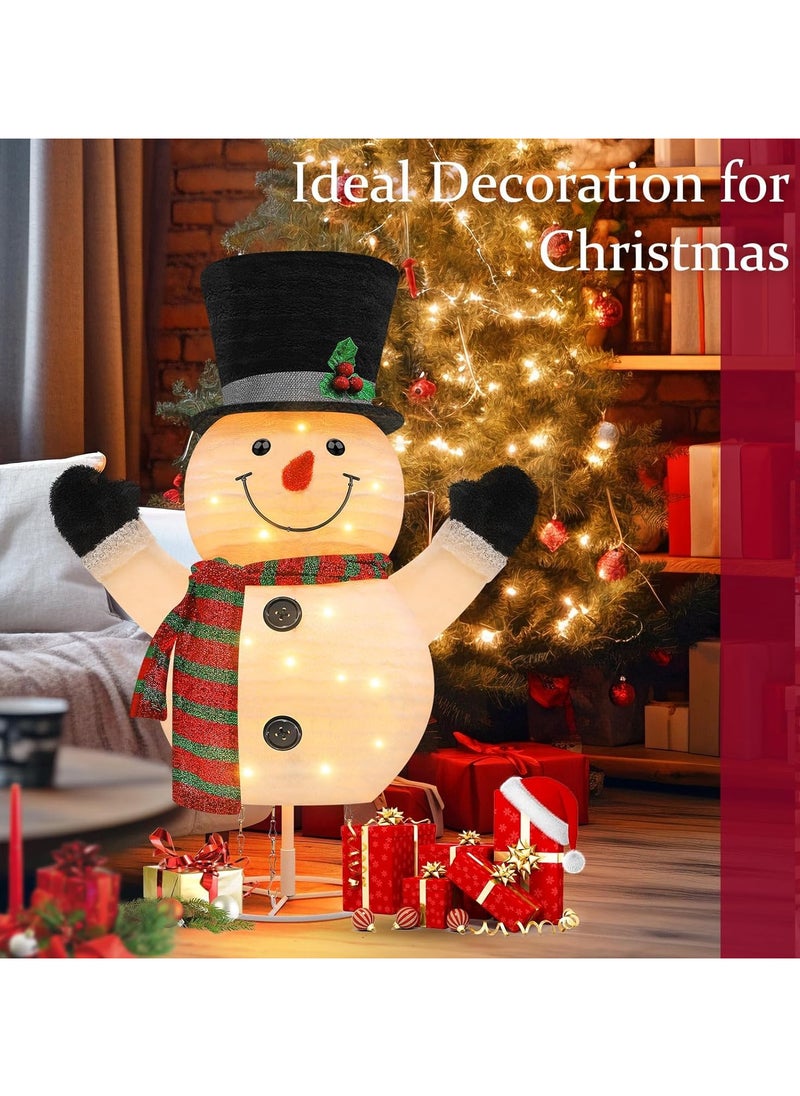 Lighted Snowman Outdoor Christmas Decorations - 28 inch light up Snowman with LED Lights, Pre-lit Snowman with Top Hat Holiday Ornaments Yard Decor for Home, Lawn and Front Yard - pzsku/Z0567E171C42E2CC16D67Z/45/_/1732073577/7424562f-5675-4f65-8c21-b95075283301