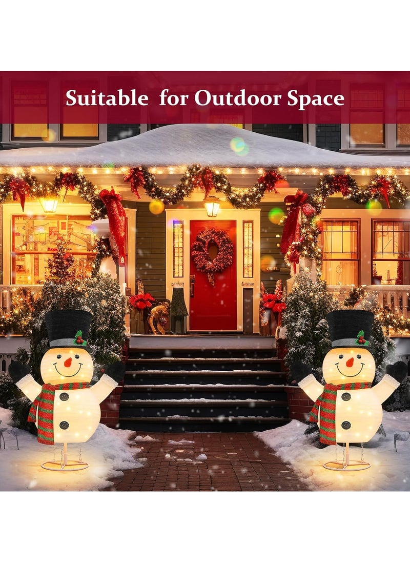 Lighted Snowman Outdoor Christmas Decorations - 28 inch light up Snowman with LED Lights, Pre-lit Snowman with Top Hat Holiday Ornaments Yard Decor for Home, Lawn and Front Yard - pzsku/Z0567E171C42E2CC16D67Z/45/_/1732073578/93a17a1f-5b4f-4928-9861-8d55160b0f4e