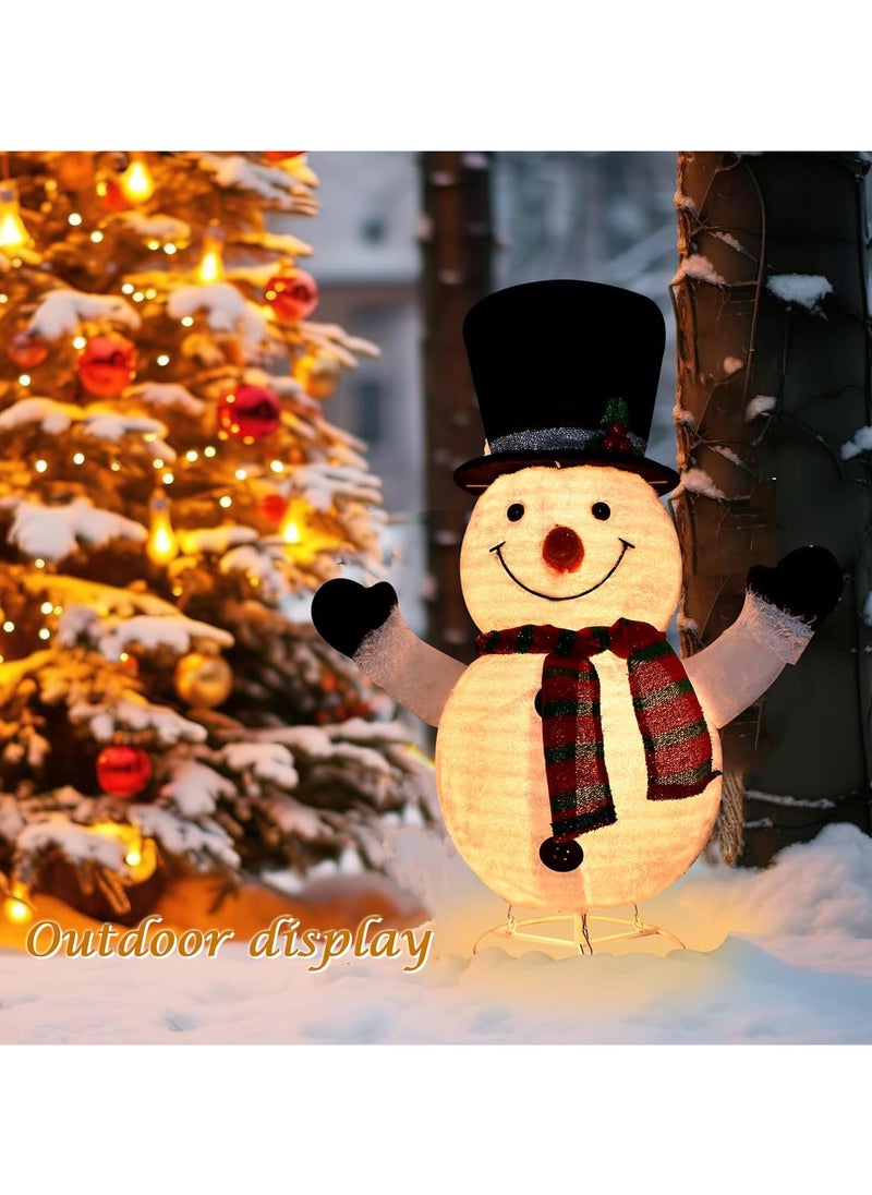 Lighted Snowman Outdoor Christmas Decorations - 28 inch light up Snowman with LED Lights, Pre-lit Snowman with Top Hat Holiday Ornaments Yard Decor for Home, Lawn and Front Yard - pzsku/Z0567E171C42E2CC16D67Z/45/_/1732073588/917f6a40-b29a-470c-bc75-3353be1a60c1