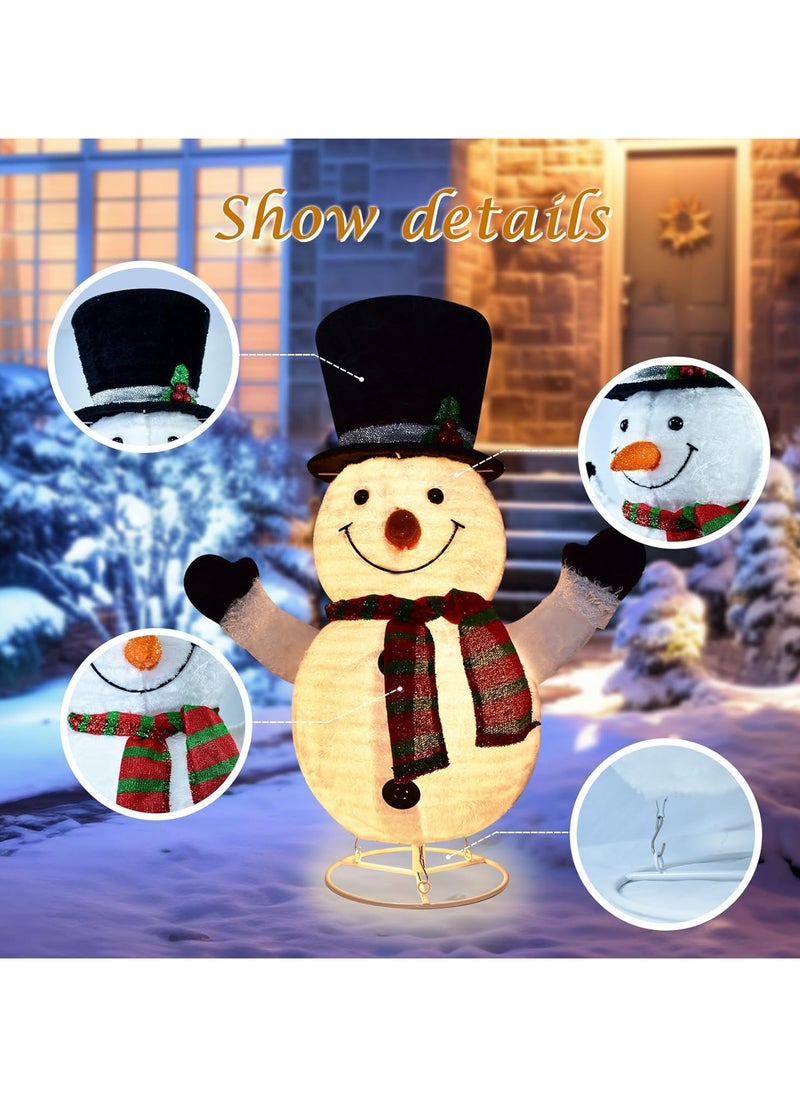 Lighted Snowman Outdoor Christmas Decorations - 28 inch light up Snowman with LED Lights, Pre-lit Snowman with Top Hat Holiday Ornaments Yard Decor for Home, Lawn and Front Yard - pzsku/Z0567E171C42E2CC16D67Z/45/_/1732073627/88982157-5eba-4c88-9f92-4176cfa4c63a