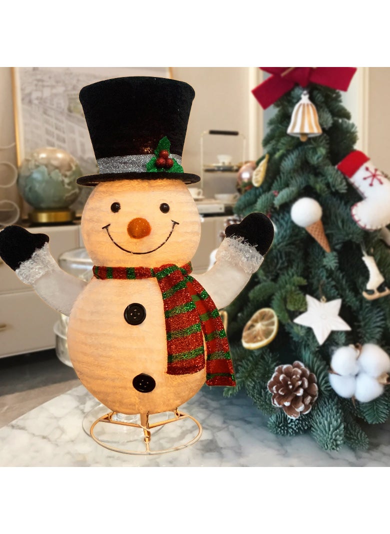 Lighted Snowman Outdoor Christmas Decorations - 28 inch light up Snowman with LED Lights, Pre-lit Snowman with Top Hat Holiday Ornaments Yard Decor for Home, Lawn and Front Yard - pzsku/Z0567E171C42E2CC16D67Z/45/_/1732073658/d3c7f0c4-e608-4789-ae94-4baddbf09877