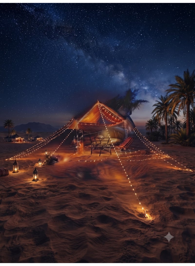 LED Decorative String Lights 6m 40 LEDs USB Warm White for Bedroom Party Camping - Image 4