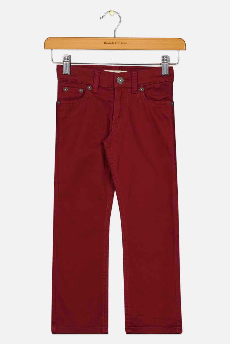 Levi's جينز ضيق للأطفال الأولاد، لون مارون - Image 1