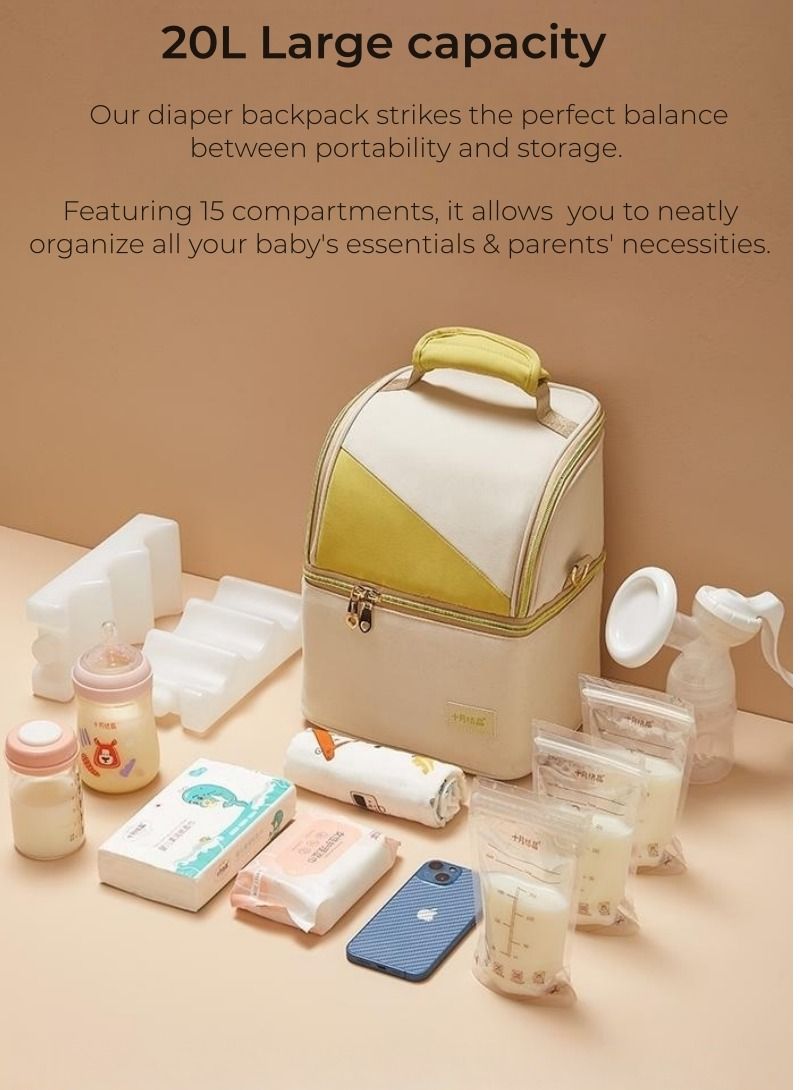 Be a better mom Breastmilk Cooler Bag, Backpack with Cooler, Waterproof and Durable Material Travel Diaper Bag - Image 3