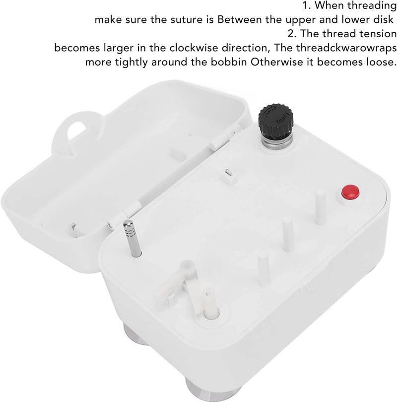 klarako Electric Bobbin Winder, Portable Side Winder with Two Kinds of Bobbin Fixing Structures, USB or Battery Power Supply, Suction Cup Design Automatic Bobbin Winder for Sewing - Image 5