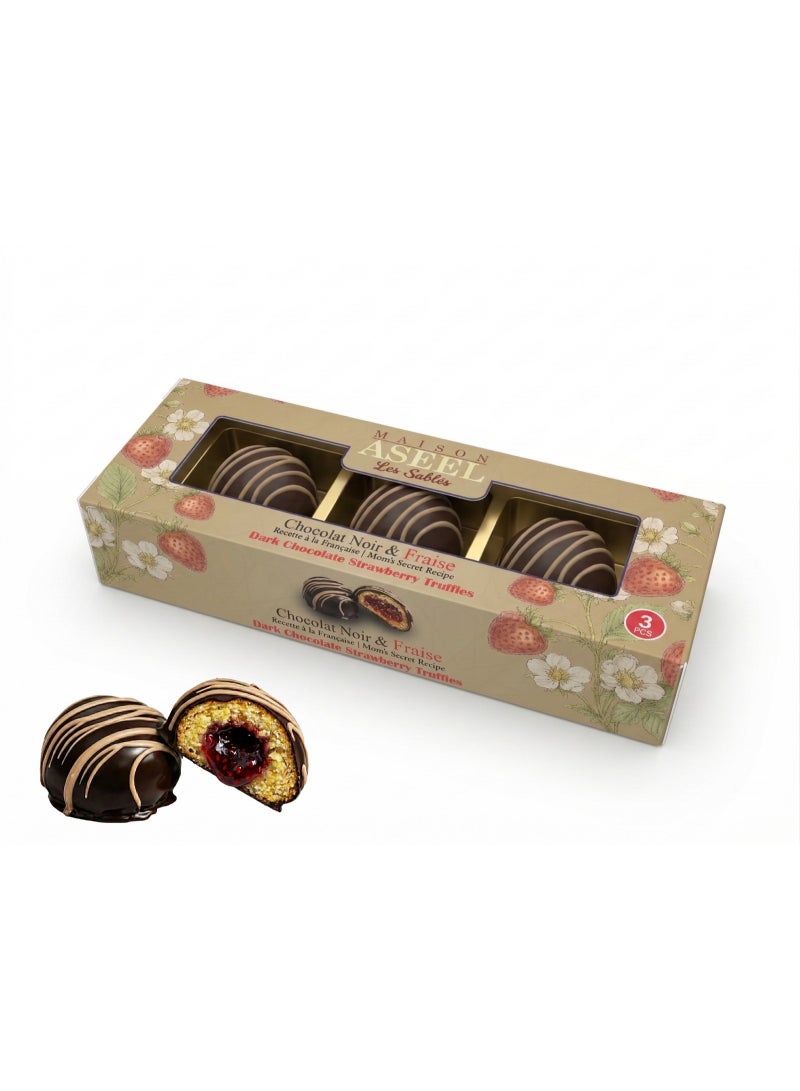 MAISON ASEEL Les Sables, Dark Chocolate & Strawberry - Mini