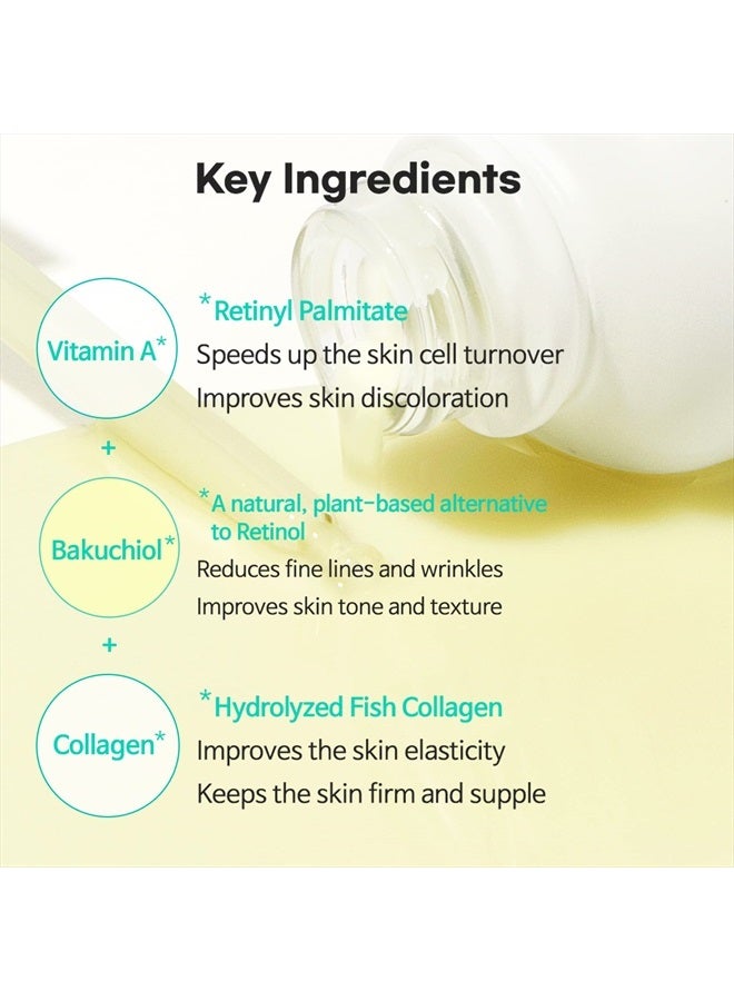TIA'M سيروم الشباب من TIAM فيتا A باكوشيول، سيروم وجه مضاد للشيخوخة للتجاعيد والبقع الداكنة، مناسب للبشرة الحساسة، 1.35 أونصة سائلة / 40 مل - Image 4