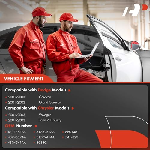 A-Premium منظم نافذة كهربائية A-Premium مع محرك متوافق مع دودج كارافان غراند كارافان فويجر تاون آند كانتري فان 2001-2003 الجهة الأمامية اليسرى جانب السائق - Image 2