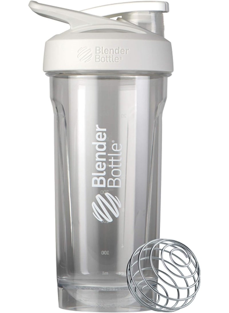 BlenderBottle Strada Tritan Shaker Bottle with Locking Lid, 28-Ounce, White - Image 1