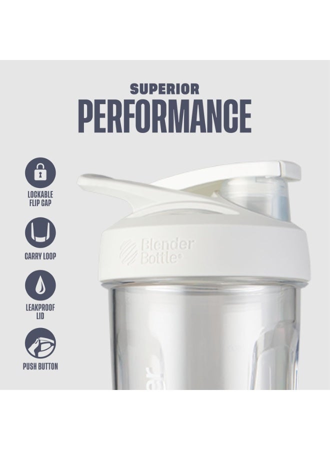 BlenderBottle Strada Tritan Shaker Bottle with Locking Lid, 28-Ounce, White - Image 3