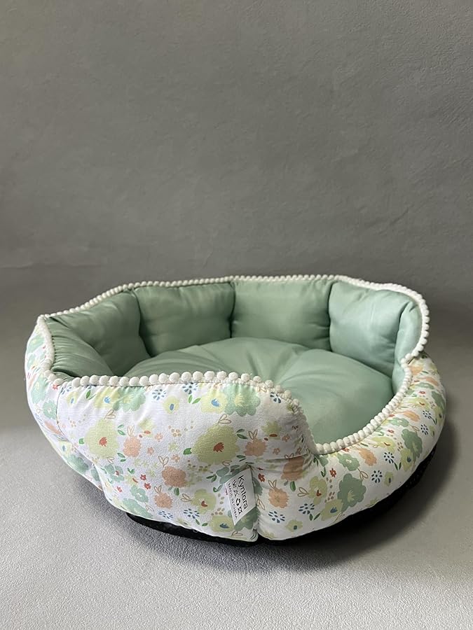 Washable Calming Warming Pet Bed Anti Slip Bottom 25x21x8 Inches - Image 4