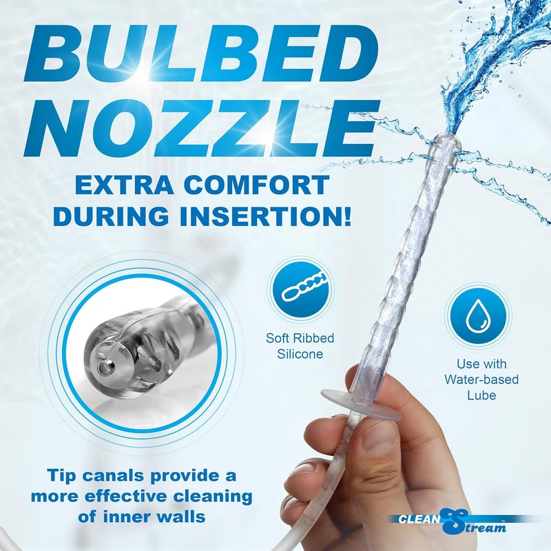 Cleanstream Pump Action Enema Bottle with Flexible Nozzle and SyringeStyle Handle, 300 mL Capacity, Silicone Material, Easy SelfCleansing Douche System for Controlled Personal Care - Image 3