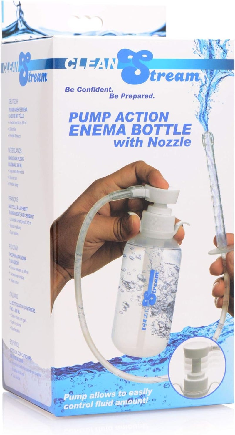 Cleanstream Pump Action Enema Bottle with Flexible Nozzle and SyringeStyle Handle, 300 mL Capacity, Silicone Material, Easy SelfCleansing Douche System for Controlled Personal Care - Image 5