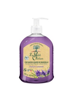 LE PETIT OLIVIER Le Petit Olivier Pure Marseille Liquid Soap  Lavender Perfume  Gently Cleanses Skin  Delicately Perfumed  Vegetable Origin Based  101 oz 