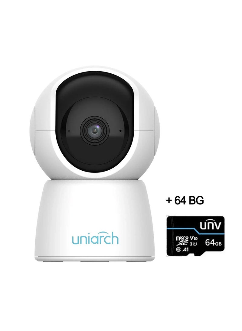 UNV Uniarch Smart PT Wireless Camera - UHO-S2 3MP with 64GB SD card  - Image 1