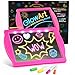 Marvin's Magic Marvins Magic Glow Art Neon LED Drawing Board for Kids Pink Doodle Board with Glow in the Dark Markers Light Up Tracing Pad and Drawing Tablet Mess Free Arts and Crafts Set Ages 5 - Image 2