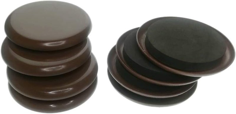 كلاراكو ٨ قطع من وسادات تحريك الأثاث القابلة لإعادة الاستخدام، لتسهيل تحريك السجاد والأثاث - بني دائري ٨ سم، كما هو موضح - Image 5