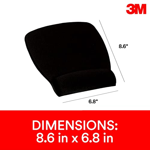 3M MW209MB Mouse Pad with Wrist Rest (Black) - Image 5