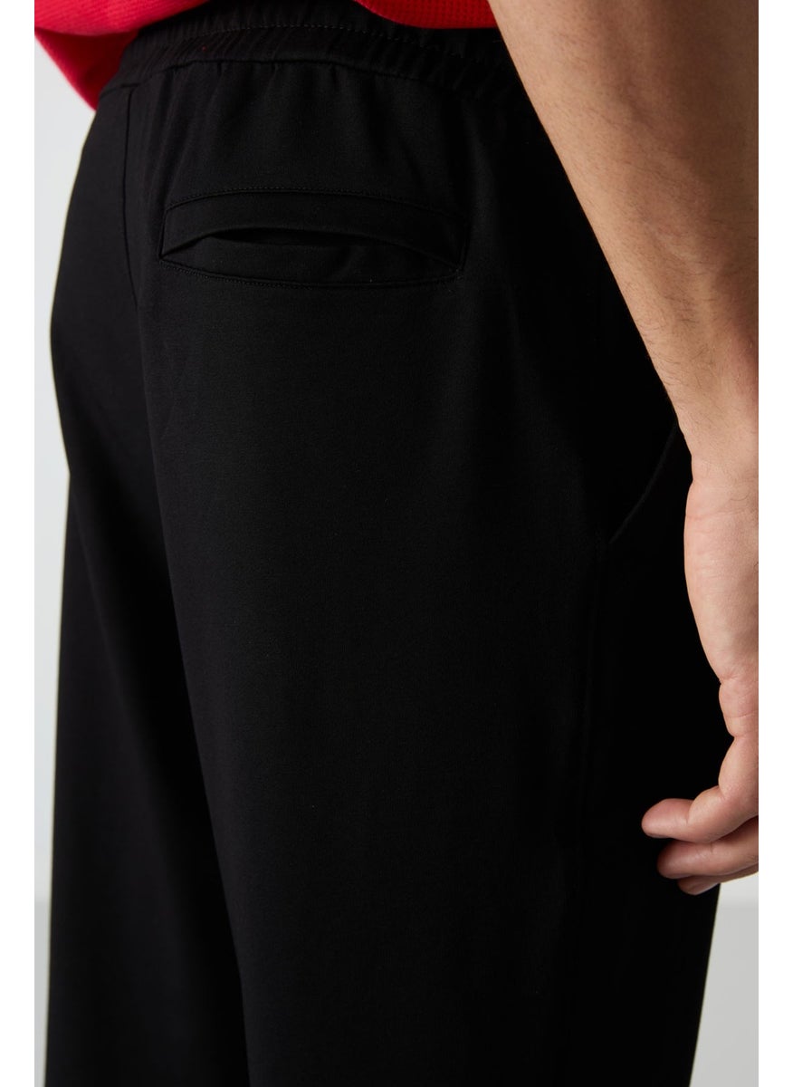 Tommy Life Black Cotton Soft Texture Comfort Fit Embroidered Men's Jogger - 82123  - Image 5