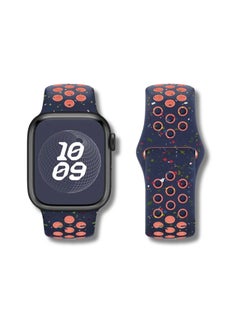 Silicone Replacement Band for Apple Watch 42-49mm, Compatible with All Series (Series 9/8/7/6/5/4/SE/3/2/1) Orange Apple Watch band, silicone Apple Watch strap, replacement strap 42mm, replacement strap 49mm, water-resistant band, Apple Watch sports band, Apple Watch Series 9/8/7/6/5/4/SE/3/2/1 strap