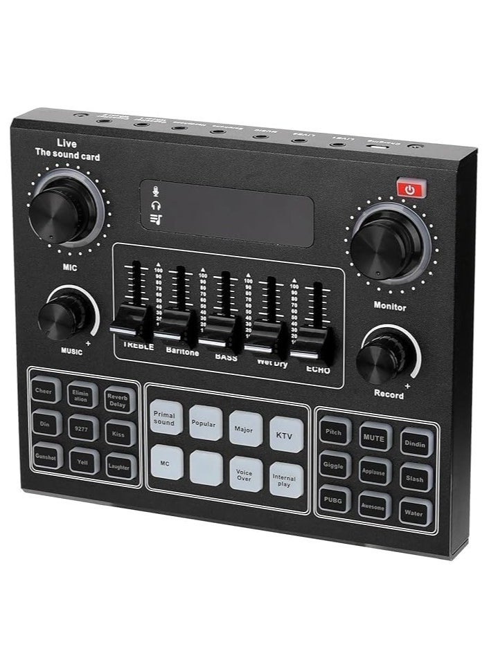ELTRAZONE Elite V9 Sound Card and BM800 Pro Microphone Bundle – Professional Audio Interface Kit for Live Streaming, Podcasting, Recording, and Advanced Broadcasting Setup  - Image 2