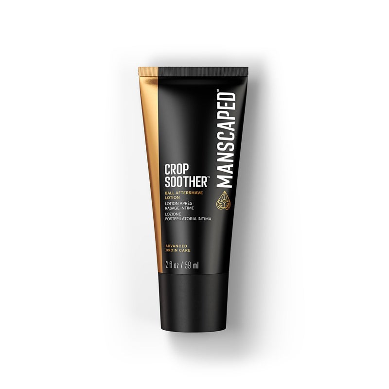 MANSCAPED Crop Soother Groin Grooming Aftershave Lotion Infused with Aloe Colloidal Oats Shea Cocoa Seed Butter Safflower Oil for Soothing Relief