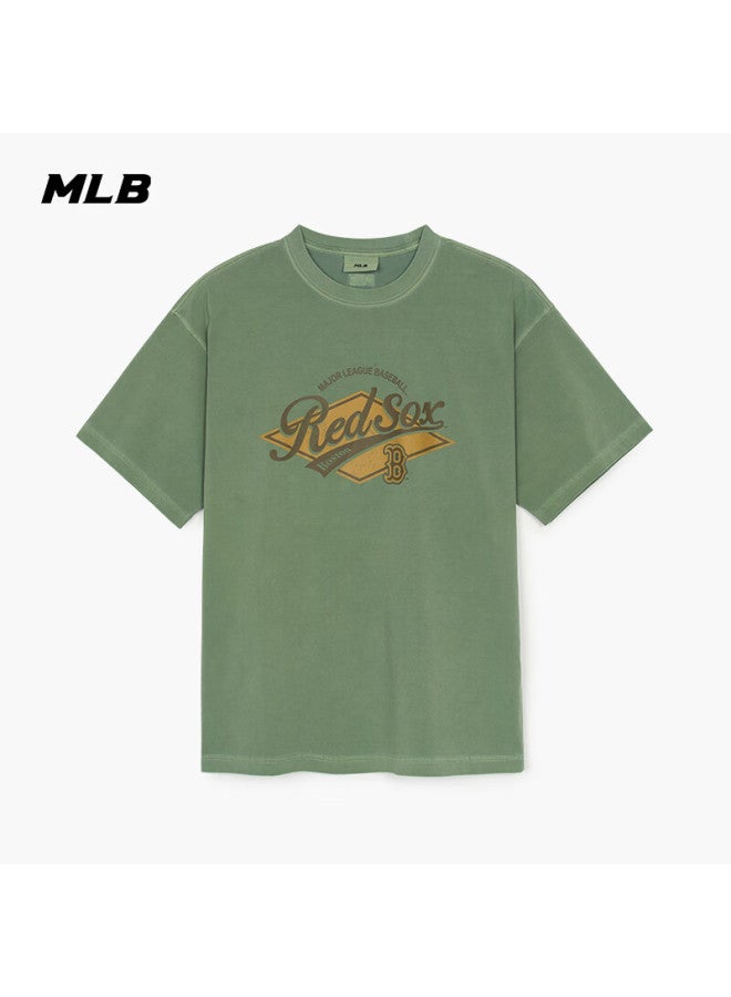 Mlb Short Sleeve Uni Couple T-shirt Casual Sports Tee Zhang Linghe Star Same Style 3atsv0753-43kap-xl - Image 1