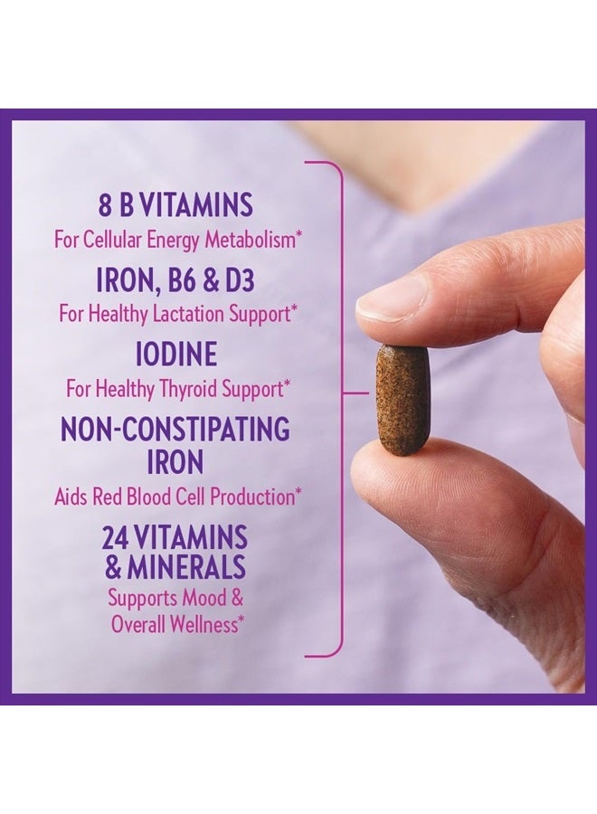 New Chapter , Postnatal Vitamins Lactation Supplement, Complete Multivitamin with Fermented Vitamin D3 + B Vitamins, Made with Organic Vegetables & Herbs, Non-GMO Ingredients, 96 Count - Image 3