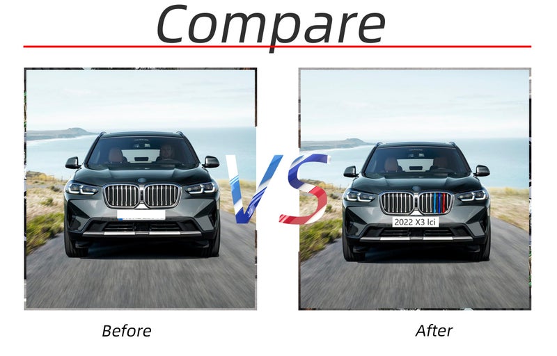 RPERZ Grille color stripes Compatible with bmw accssories 2022-2024 G01 X3 grille insert accessories 7-Beam - Image 5