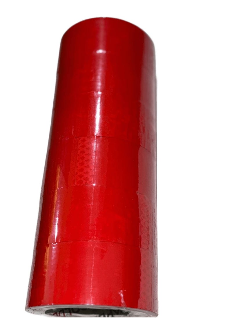 Generic Color adhesive tape (red) (6 rolls) (Soltip), 50 meters, width 4.2 cm  - Image 1
